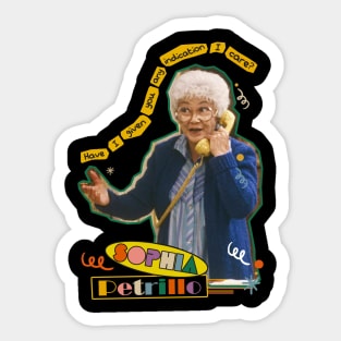 sophia petrillo Sticker